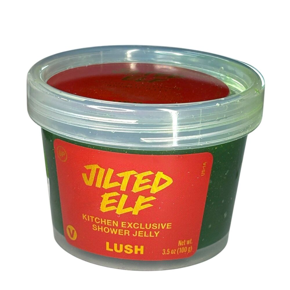 Lush Kitchen Jilted Elf Retro Christmas Shower Jelly Spicy Cinnamon Ginger NWT